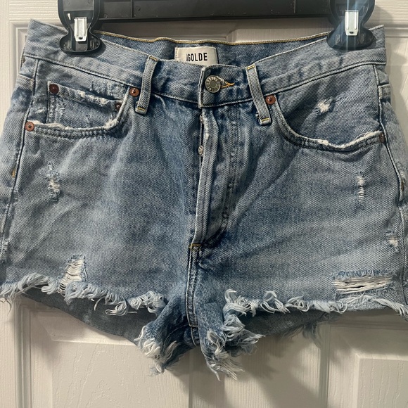 Agolde womens denim shorts - Picture 1 of 3